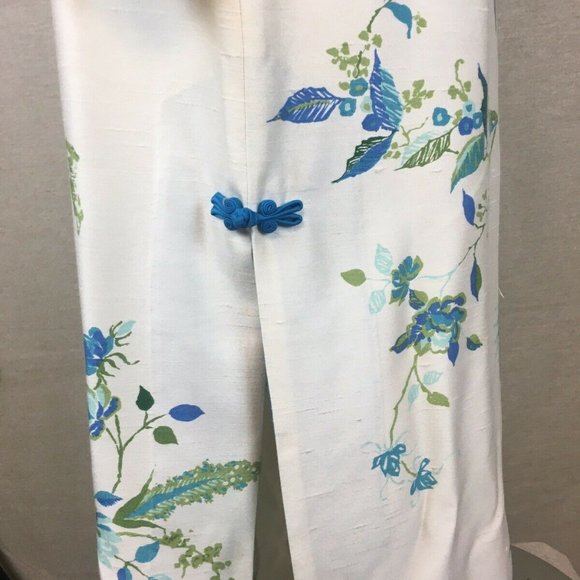 Hawaiian Casuals Stan Hicks Blue Cream dress k100 - Picture 8 of 10